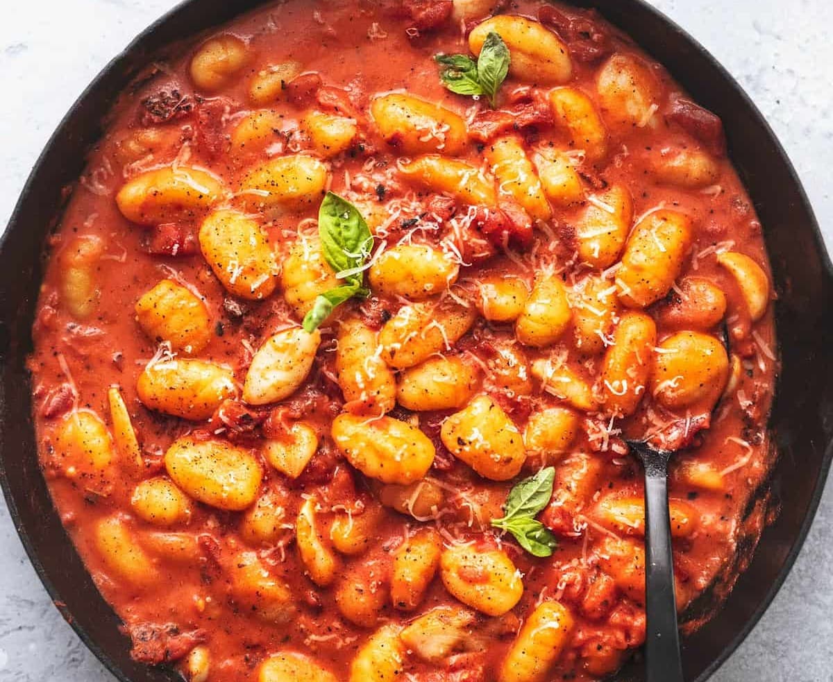 Italian Gnocchi with Indian Red Sauce