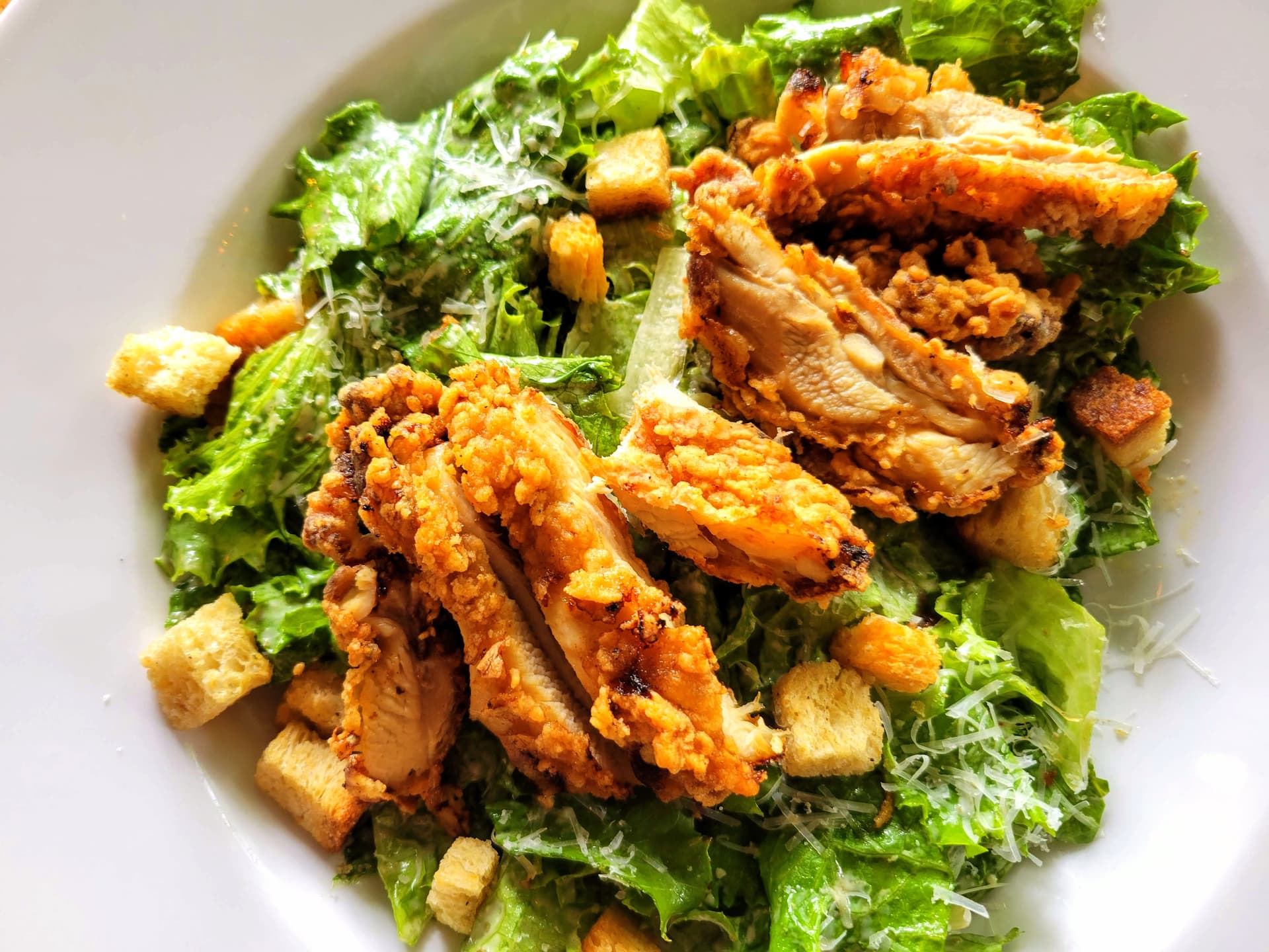 Crispy Chicken Caesar Salad 